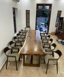 Set Meja Meeting Kayu Trembesi Solid