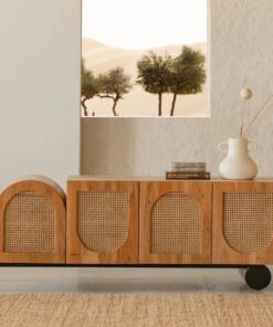 Credenza Kayu Minimalis Jati