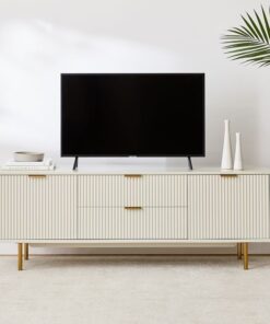 Bufet TV Salur Putih Minimalis Modern