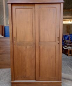 Lemari Pakaian Minimalis Pintu 2 Sleding