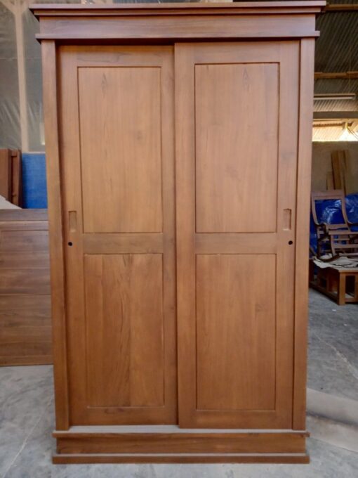 Lemari Pakaian Minimalis Pintu 2 Sleding