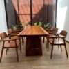 Set Meja Makan Kayu Trembesi Utuh