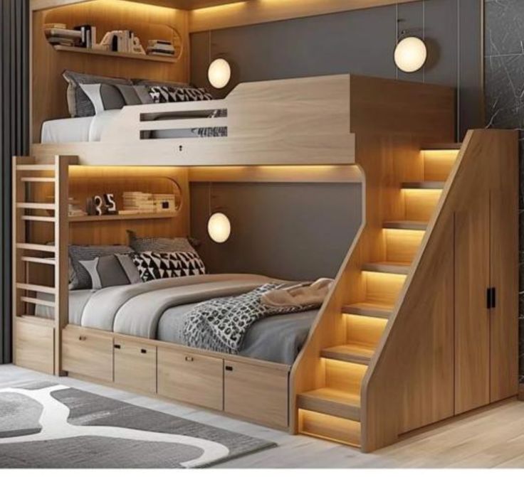 Tempat Tidur Anak Tingkat Minimalis