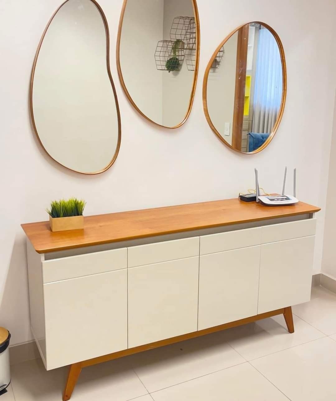 Set Sofa Tamu Kerang Kaki Besi