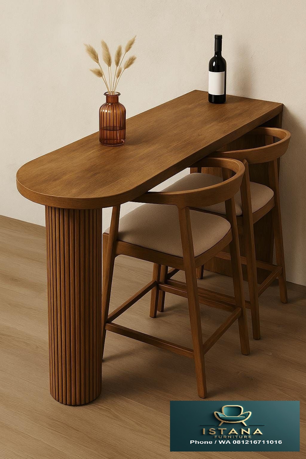 Kursi Bar Stool Kayu Jati Modern
