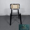 Dinning Chair Kursi Cafe Rotan Japandi Style Kayu Solid