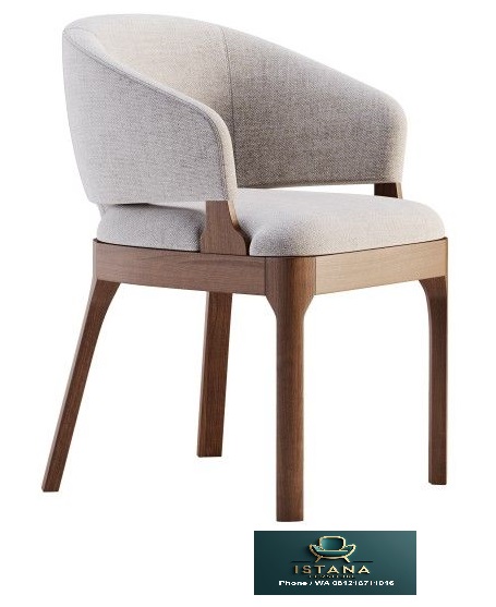 Kursi Cafe Restoran Jok Kain Elegan