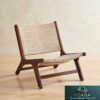 Lounge Chair Kursi Santai Anyaman Rotan