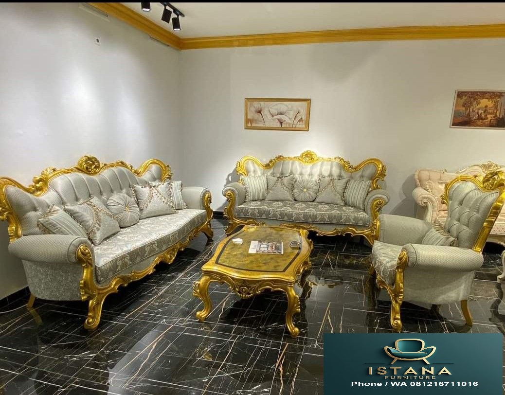 Jual Sofa Tamu Mewah Sultan Ukiran Jepara