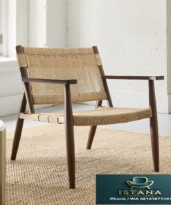 Kursi Resto Jati Anyaman Rotan