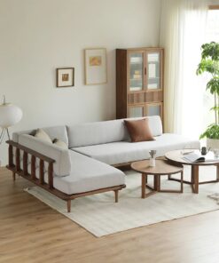 Set Kursi Tamu Minimalis Sudut Kaki Retro