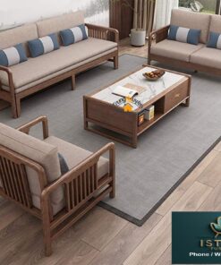 Set Kursi Tamu Minimalis Modern Kayu Jati