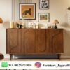 Credenza Kayu Jati Minimalis Modern