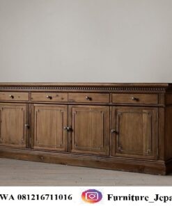 Bufet Kayu Jati Klasik Elegan