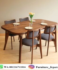Jual Set Meja Makan Jati Minimalis Murah