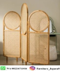 Sketsel Pembatas Ruangan Rotan Alami