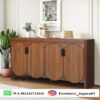 Bufet Sideboard Minimalis Kayu Jati Solid