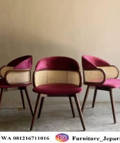 Kursi Cafe Rotan Gaya Nordik Modern