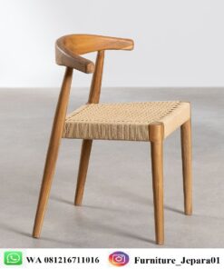 Kursi Cafe Minimalis Retro Tanduk Kayu Jati