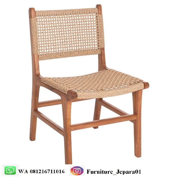 Kursi Cafe Roxy Rotan Kayu Jati