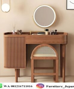 Meja Rias Minimalis Modern Kayu Jati