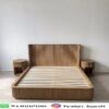 Dipan Tempat Tidur Motif Salur Kayu Jati