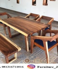 Set Meja Makan Trembesi Jepara
