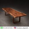 Meja Solid Kayu Trembesi Utuh