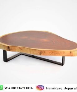 Suar Wood Slab Coffe Table