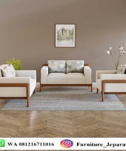Kursi Sofa Jati Minimalis Ruang Tamu Mewah Modern