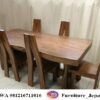 Meja Makan Kayu Trembesi Model Kursi Huruf A