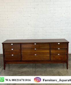 Bufet Kayu Jati Mid Century Modern