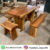 Set Meja Makan Sate Kayu Trembesi