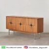 Bufet Retro Mid Century Minimalis Kayu Jati Solid