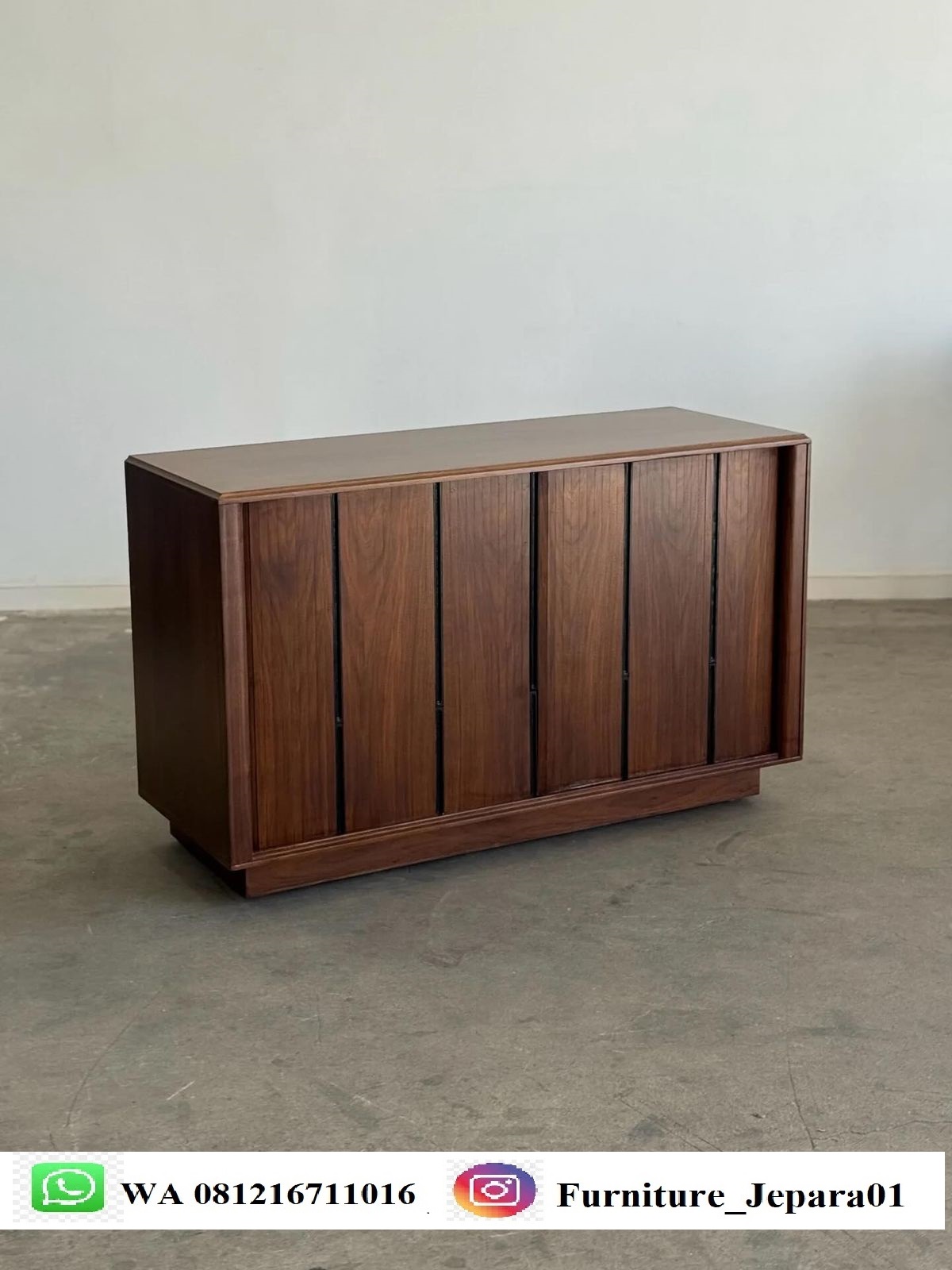 Lemari Kabinet Kayu Jati Minimalis Modern