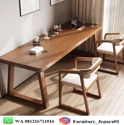 Jual Meja Kerja Modern Gaya Japandi